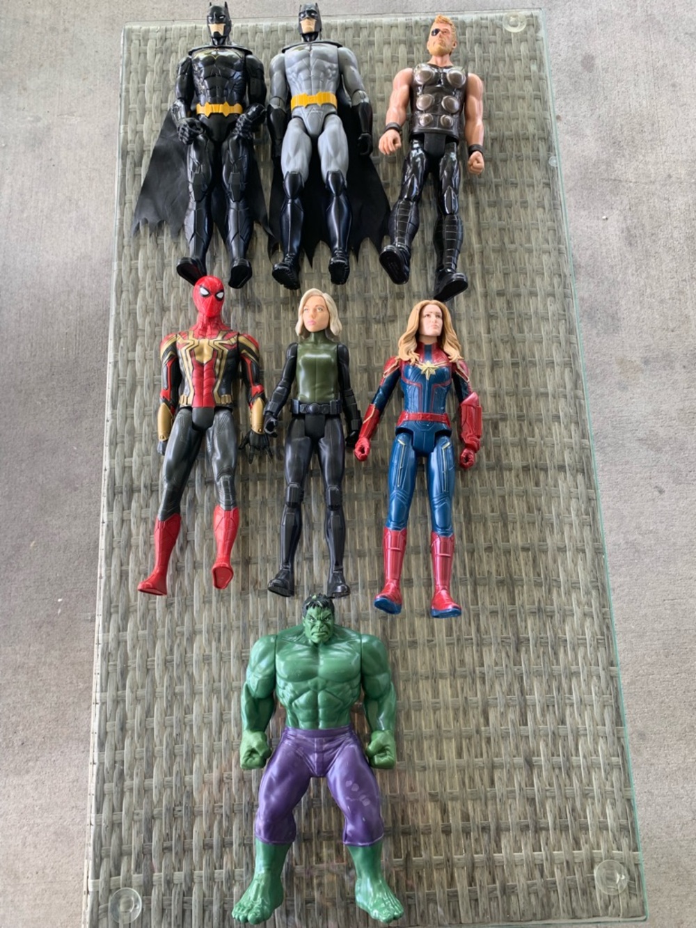 SOLD SEVEN Marvel 12 Inch  Superhero Action Figure Lot -